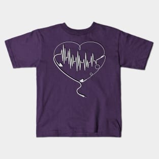 Earphones Music Love Expression Kids T-Shirt